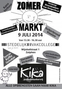 Zomermarkt Stedelijk Vakcollege Wijnhofstraat 9 juli 2014