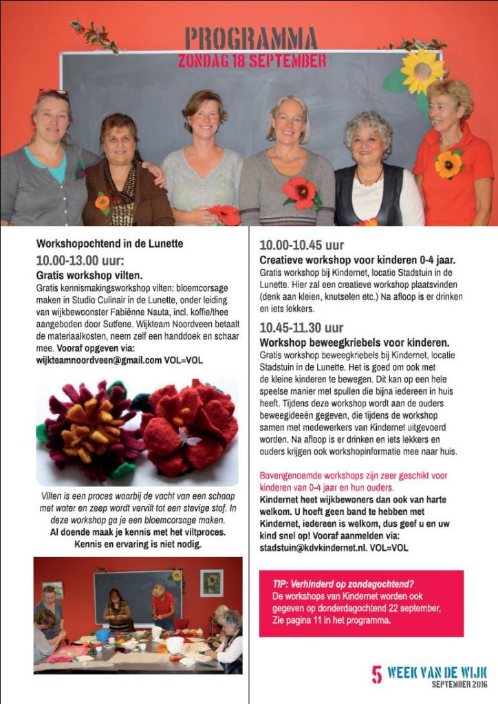 5 - Programma WvdW zondagochtend 18092016