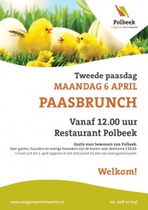 Paasbrunch in Polbeek op maandag 6 april