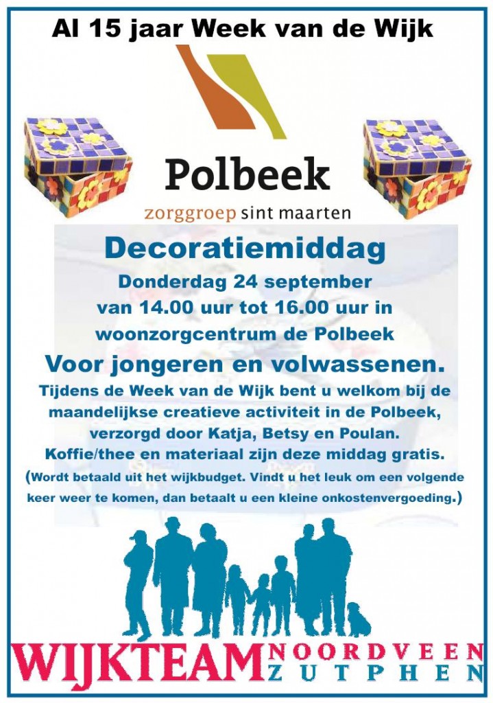 Decoratiemiddag jongeren volwassenen WvdW 24092015