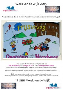 Flyer Prijsvraag Week van de Wijk 2015