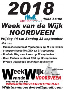 Vooraankondiging Week van de Wijk 2018