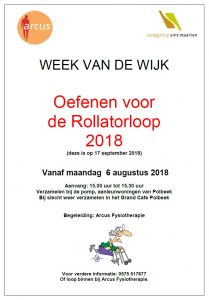 Oefenen voor Week van de Wijk-activiteit: Rollatorloop 2018