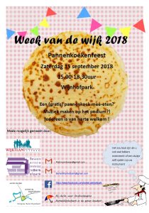 Programma zaterdag 15 september – Week van de Wijk 2018