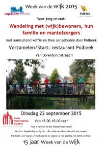 Week van de Wijk-activiteiten dinsdag 22 september 2015