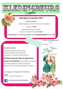 Kledingbeurs voor kinderactiviteiten in Wijnhofpark