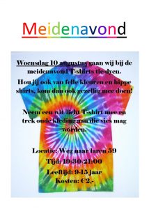 Meidenavond: T-shirts tie-dyen