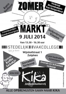 Zomermarkt voor Kika in Wijnhofstraat