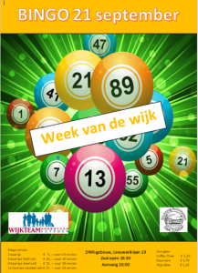 Bingo DWK met Week-van-de-Wijk-jubileumprijs