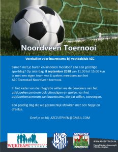 Doe mee met het AZC Torenstad Noordveen-toernooi!